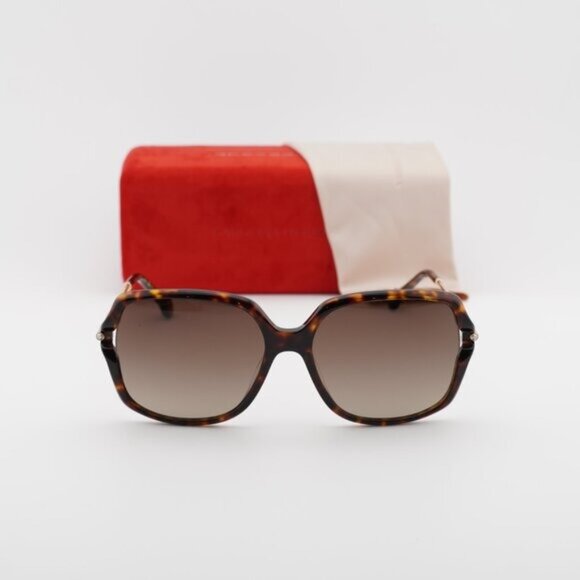 Carolina Herrera HER 0132/G/S 0086 HA Square Sunglasses - Havana/Gold/Brown main image 7